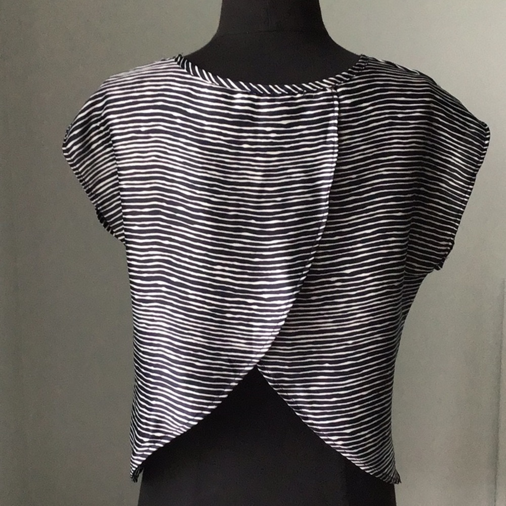 Rumors Blue/White Open Back Lightweight Shirt